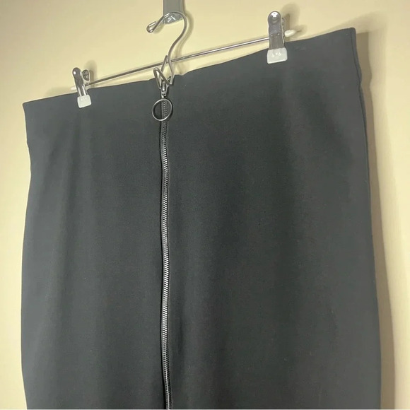 GLAMOUR X LANE BRYANT 90s Y2K Ring Stretchy Gothcore Grunge Bodycon Pencil Skirt - Picture 3 of 6